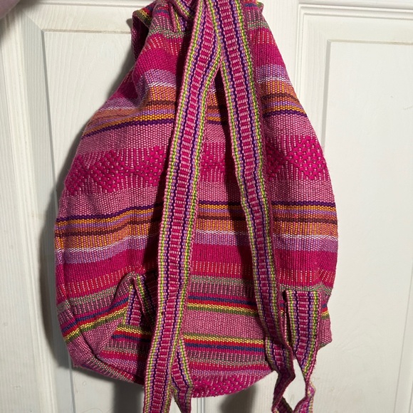 Colorful Striped Backpack - Picture 2 of 2